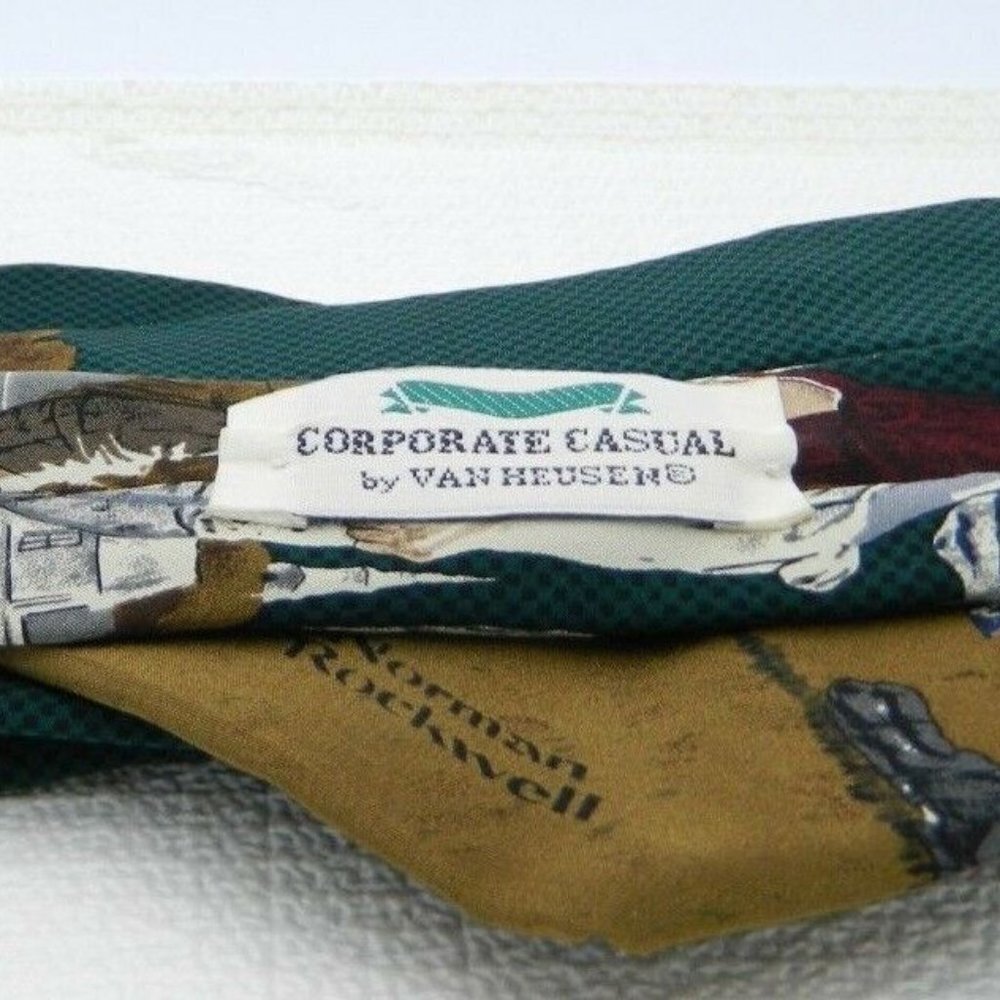Norman Rockwell Coin Flip Corporate Casual Tie View 5